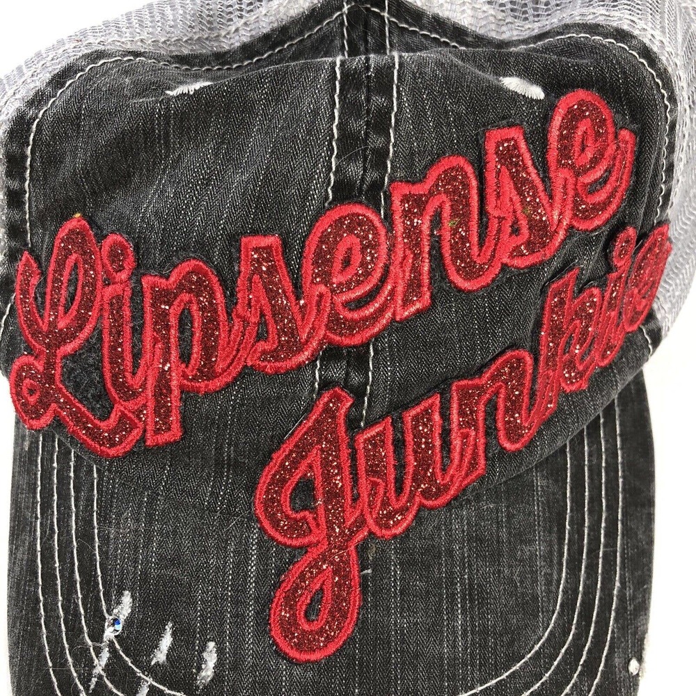 LIPSENSE JUNKIE HAT CAP WOMENS ONE SIZE FITS MOST SPARKLE GLITTER OSFM ADJUST - Picture 6 of 12